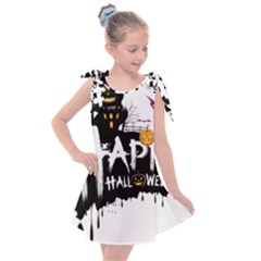 Happy Halloween Kids  Tie Up Tunic Dress