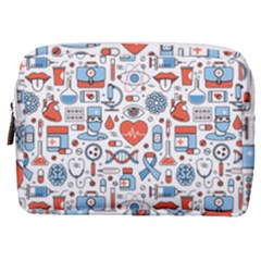 Medical Icons Square Seamless Pattern Make Up Pouch (medium)