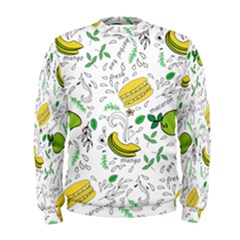 Hamburger With Fruits Seamless Pattern Men s Sweatshirt by Jancukart