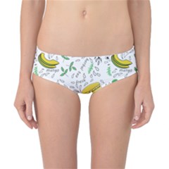 Hamburger With Fruits Seamless Pattern Classic Bikini Bottoms