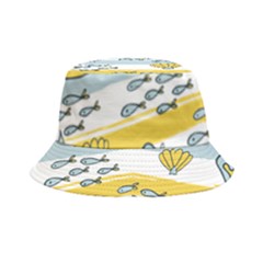 Cartoon Whale Seamless Background Bucket Hat by Jancukart