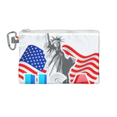 New York City Holiday United States Usa Canvas Cosmetic Bag (medium) by Jancukart