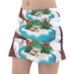 Coconut And Holiday Beach Food Classic Tennis Skirt