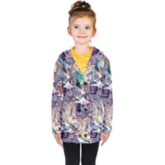 Abstract Cross Currents Kids  Double Breasted Button Coat