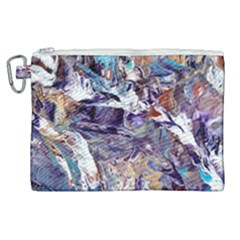 Abstract Cross Currents Canvas Cosmetic Bag (xl) by kaleidomarblingart