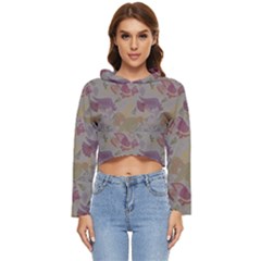 Pattern-tsit Women s Lightweight Cropped Hoodie