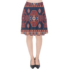 Armenian Carpet Velvet High Waist Skirt
