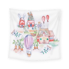 Easter Village  Square Tapestry (small) by ConteMonfrey