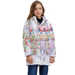 Easter Village  Kid s Hooded Longline Puffer Jacket by ConteMonfrey