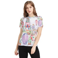 Easter Village  Women s Short Sleeve Rash Guard by ConteMonfrey