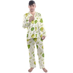 Easter Green Eggs  Men s Long Sleeve Satin Pajamas Set by ConteMonfrey