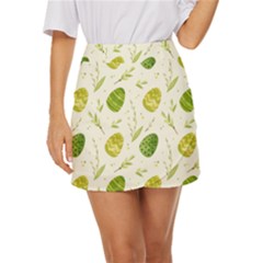 Easter Green Eggs  Mini Front Wrap Skirt by ConteMonfrey