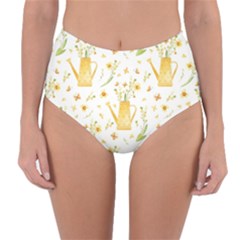 Easter Garden   Reversible High-waist Bikini Bottoms by ConteMonfrey