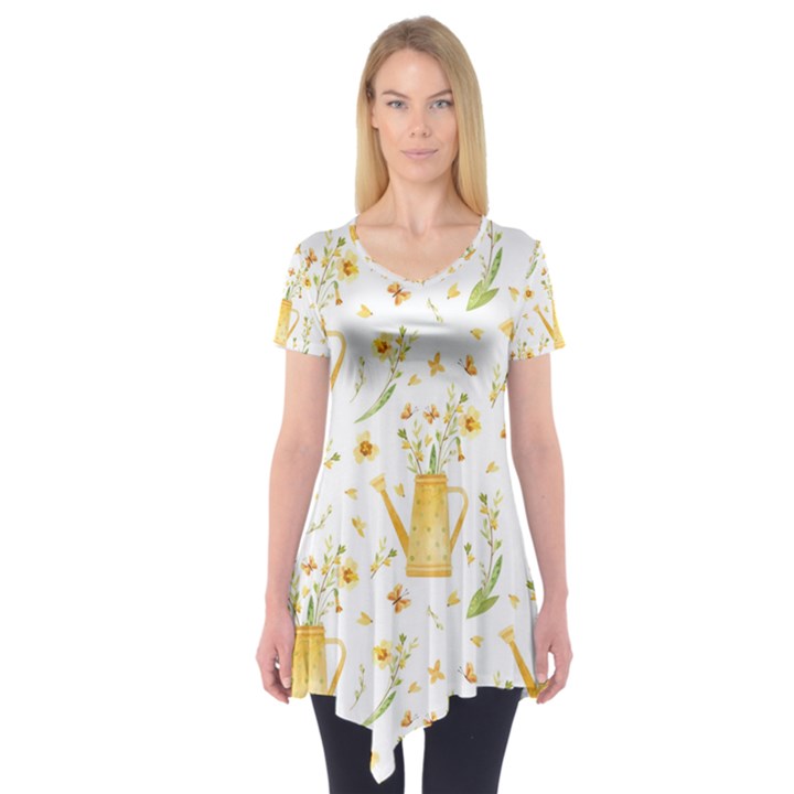 Easter Garden   Short Sleeve Tunic 