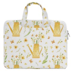 Easter Garden   Macbook Pro 13  Double Pocket Laptop Bag by ConteMonfrey