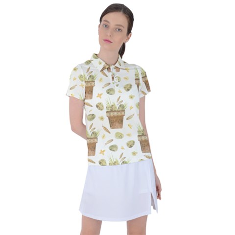 Plant Pot Easter Women s Polo Tee by ConteMonfrey