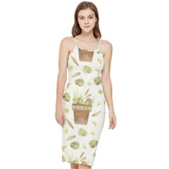 Plant Pot Easter Bodycon Cross Back Summer Dress