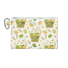 Easter Eggs   Canvas Cosmetic Bag (medium) by ConteMonfrey