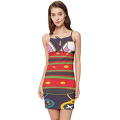 Game Lover Easter - Two Joysticks Summer Tie Front Dress by ConteMonfrey