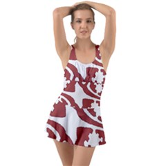 IM Fourth Dimension INSTAFOREX Ruffle Top Dress Swimsuit