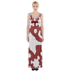 IM Fourth Dimension INSTAFOREX Thigh Split Maxi Dress