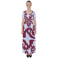 IM Fourth Dimension INSTAFOREX High Waist Short Sleeve Maxi Dress