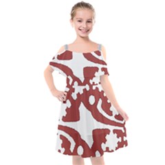 IM Fourth Dimension INSTAFOREX Kids  Cut Out Shoulders Chiffon Dress