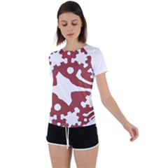 IM Fourth Dimension INSTAFOREX Back Circle Cutout Sports Tee