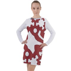 IM Fourth Dimension INSTAFOREX Long Sleeve Hoodie Dress