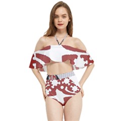 IM Fourth Dimension INSTAFOREX Halter Flowy Bikini Set 