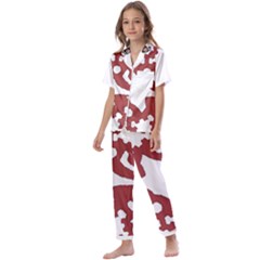 IM Fourth Dimension INSTAFOREX Kids  Satin Short Sleeve Pajamas Set
