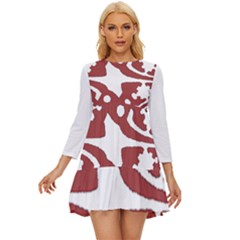 IM Fourth Dimension INSTAFOREX Long Sleeve Babydoll Dress