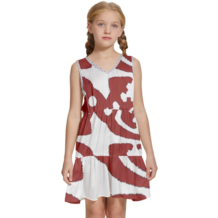 IM Fourth Dimension INSTAFOREX Kids  Sleeveless Tiered Mini Dress