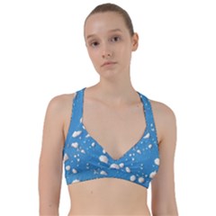 Ice Cream Bubbles Texture Sweetheart Sports Bra by dflcprintsclothing