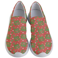 Christmas Textur Women s Lightweight Slip Ons by artworkshop