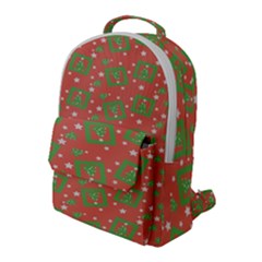 Christmas Textur Flap Pocket Backpack (large) by artworkshop