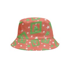 Christmas Textur Inside Out Bucket Hat (kids) by artworkshop