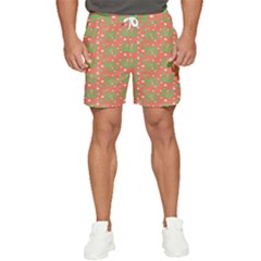 Christmas Textur Men s Runner Shorts