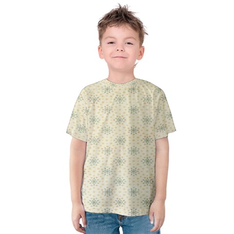 Christmas Textur 03 Kids  Cotton Tee by artworkshop