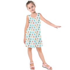 Christmas Textur 02 Kids  Sleeveless Dress by artworkshop