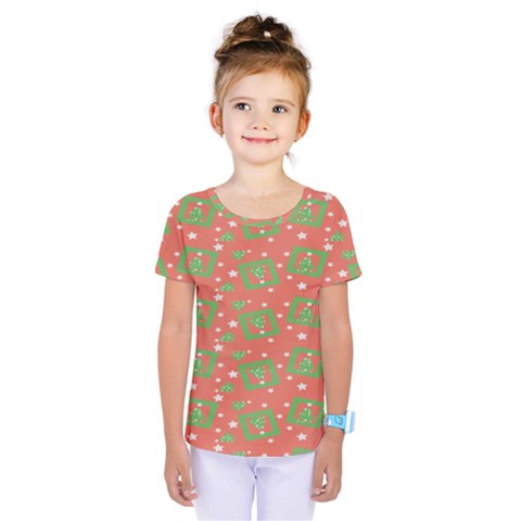 Christmas Textur 01 Kids  One Piece Tee by artworkshop