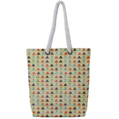 Christmas Textur 05 Full Print Rope Handle Tote (small) by artworkshop