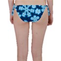 Snowflakes And Star Patterns Blue Frost Bikini Bottom View2