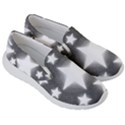 Snowflakes And Star Patterns Grey Stars Men s Lightweight Slip Ons View3
