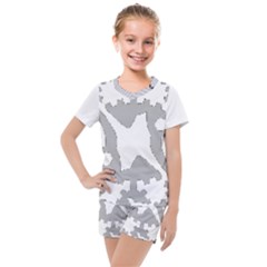 Im Fourth Dimension Black Instaforex  Kids  Mesh Tee And Shorts Set