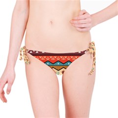 Ethnic Tribal Pattern Background Bikini Bottom by Vaneshart