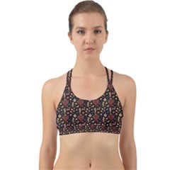 Carpet Symbols Back Web Sports Bra by Gohar