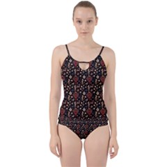 Carpet Symbols Cut Out Top Tankini Set by Gohar