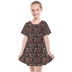 Carpet Symbols Kids  Smock Dress by Gohar