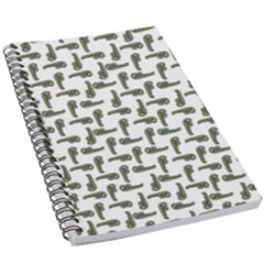 Cute Worm Sketchy Drawing Motif Pattern 5 5  X 8 5  Notebook by dflcprintsclothing